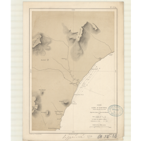 Reproduction carte marine ancienne - 2734 - ALOUSHTA (Rade), ALUSHTA (Baie) - U.R.S.S. (Côte Sud), CRIMEE - NOIRE (Mer) - (1868