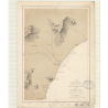 Reproduction carte marine ancienne - 2734 - ALOUSHTA (Rade), ALUSHTA (Baie) - U.R.S.S. (Côte Sud), CRIMEE - NOIRE (Mer) - (1868
