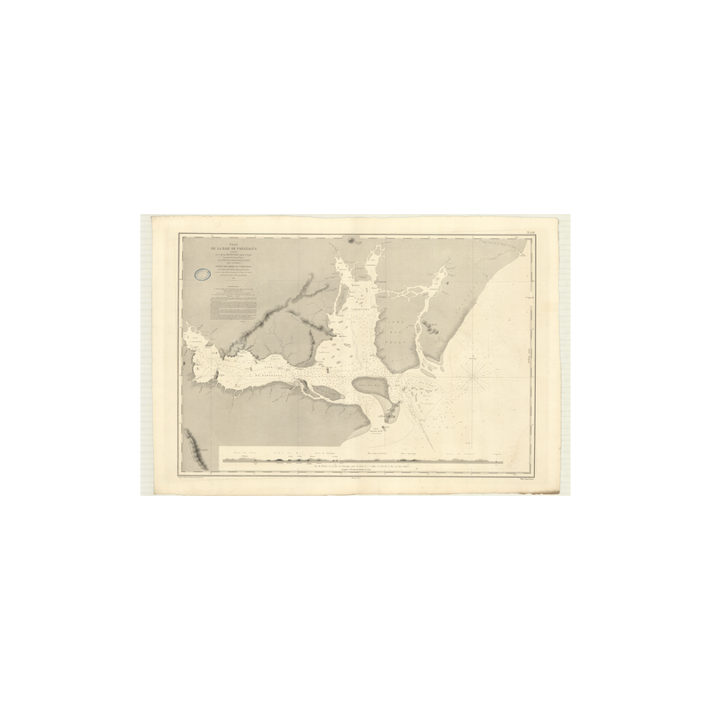 Reproduction carte marine ancienne - 2736 - PARANAGUA (Baie) - BRESIL (Côte Est) - ATLANTIQUE, AMERIQUE DU SUD (Côte Est) - (186