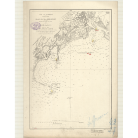 Reproduction carte marine ancienne Shom - 2746 - BLACK ROCK, BRIDGEPORT - ETATS-UNIS (Côte Est) - Atlantique,AMERIQUE D