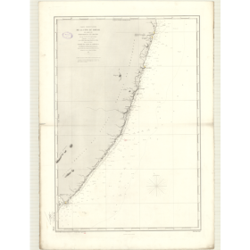 Reproduction carte marine ancienne - 2748 - PERNAMBUCO, MACEIO - BRESIL (Côte Est) - ATLANTIQUE, AMERIQUE DU SUD (Côte Est) - (1