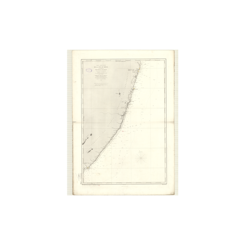 Reproduction carte marine ancienne - 2748 - PERNAMBUCO, MACEIO - BRESIL (Côte Est) - ATLANTIQUE, AMERIQUE DU SUD (Côte Est) - (1