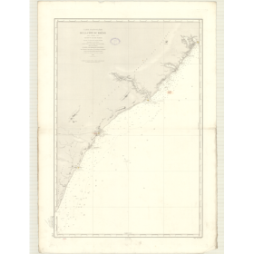 Reproduction carte marine ancienne - 2749 - MACEIO, TARIRI (Rio) - BRESIL (Côte Est) - ATLANTIQUE, AMERIQUE DU SUD (Côte Est) -
