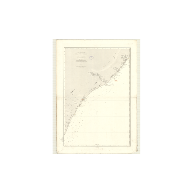Reproduction carte marine ancienne Shom - 2749 - MACEIO, TARIRI (Rio) - BRESIL (Côte Est) - Atlantique,AMERIQUE de SUD