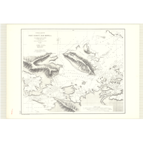 Reproduction carte marine ancienne - 2754 - FALKLAND (îles), MALOUINES (îles), EGMONT (Port), KEPPEL (Baie) - ATLANTIQUE, AMERIQ