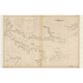 Reproduction carte marine ancienne - 2755 - FALKLAND (îles), MALOUINES (îles), CHOISEUL (Baie) - ATLANTIQUE, AMERIQUE DU SUD (Cô