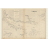 Carte marine ancienne - 2755 - FALKLAND (îles), MALOUINES (îles), CHOISEUL (Baie) - ATLANTIQUE, AMERIQUE DU SUD (Côte Est) - (18