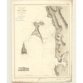 Reproduction carte marine ancienne - 2791 - SAINT-LAURENT (Golfe), CAP BRETON (île), HOOD (Port) - CANADA (Côte Est) - ATLANTIQU