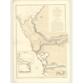 Reproduction carte marine ancienne - 2792 - OGOOUE (Fleuve) - GABON - ATLANTIQUE, AFRIQUE (Côte Ouest) - (1869 - 1888)