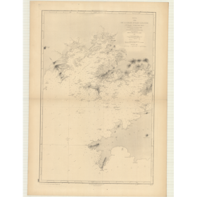 Reproduction carte marine ancienne - 2797 - ILHA GRANDE (Baie) - BRESIL - ATLANTIQUE, AMERIQUE DU SUD (Côte Sud) - (1869 - ?)
