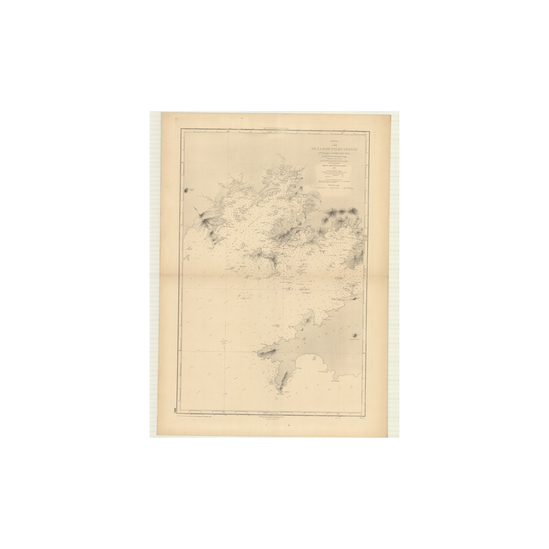 Carte marine ancienne - 2797 - ILHA GRANDE (Baie) - BRESIL - ATLANTIQUE, AMERIQUE DU SUD (Côte Sud) - (1869 - ?)