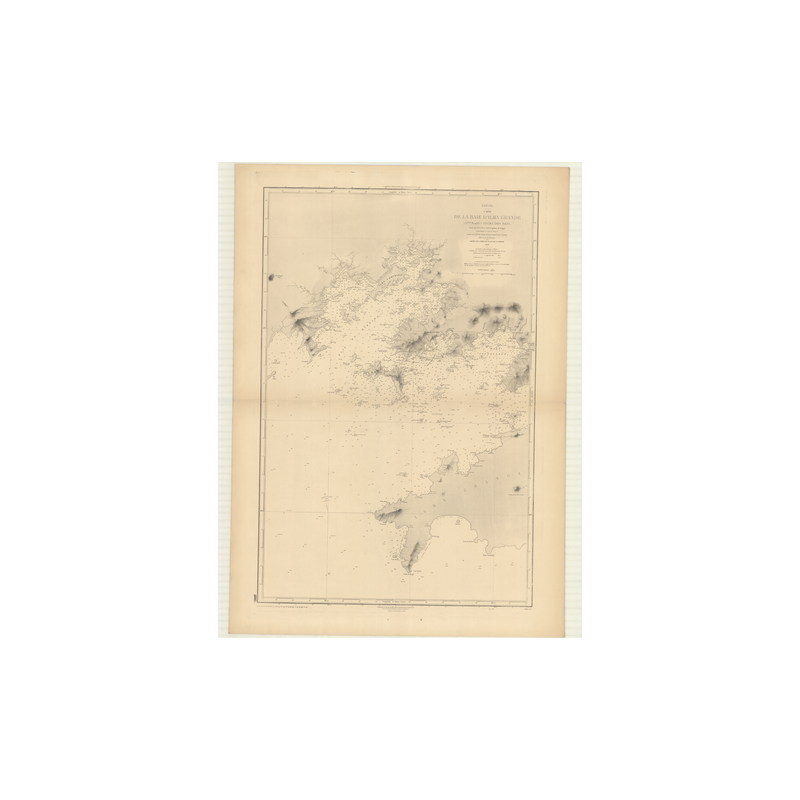 Reproduction carte marine ancienne - 2797 - ILHA GRANDE (Baie) - BRESIL - ATLANTIQUE, AMERIQUE DU SUD (Côte Sud) - (1869 - ?)