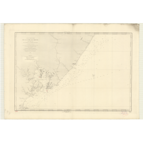 Reproduction carte marine ancienne - 2798 - BAHIA (Abords), TARIRI (Rio), SAO PAOLO - BRESIL - ATLANTIQUE, AMERIQUE DU SUD (Côte
