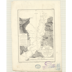Reproduction carte marine ancienne - 2844 - SAN SEBASTIAO (île - Mouillage) - BRESIL - ATLANTIQUE, AMERIQUE DU SUD (Côte Est) -