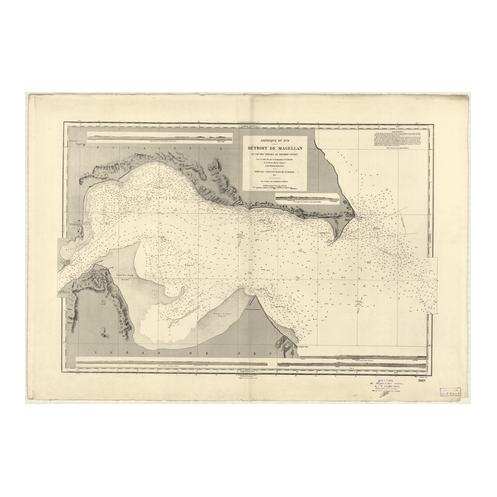 Reproduction carte marine ancienne - 2869 - MAGELLAN (Détroit) - CHILI - ATLANTIQUE, AMERIQUE DU SUD (Côte Est) - (1870 - 1986) Reproduction carte marine ancienne - 2869 - MAGELLAN (Détroit) - CHILI - ATLANTIQUE, AMERIQUE DU SUD (Côte Est) - (1870 - 1986)