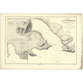 Reproduction carte marine ancienne Shom - 2887 - TERRE-NEUVE (Côte Nord-Est), LIEVRES (Baie), OUTARDES (Baie) - CANADA