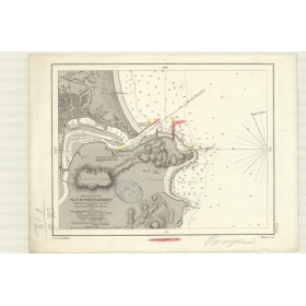 Carte marine ancienne - 3000 - ABERDEEN (Port) - ECOSSE (Côte Est) - ATLANTIQUE, NORD (Mer) - (1871 - 1884)