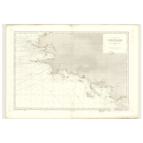 Reproduction carte marine ancienne - 3032 - OUESSANT, LOIRE - FRANCE (Côte Ouest) - ATLANTIQUE - (1872 - ?) Reproduction carte marine ancienne - 3032 - OUESSANT, LOIRE - FRANCE (Côte Ouest) - ATLANTIQUE - (1872 - ?)