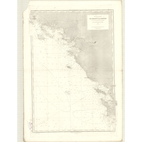 Reproduction carte marine ancienne - 3033 - LORIENT, GIRONDE - FRANCE (Côte Ouest) - ATLANTIQUE - (1872 - ?) Reproduction carte marine ancienne - 3033 - LORIENT, GIRONDE - FRANCE (Côte Ouest) - ATLANTIQUE - (1872 - ?)
