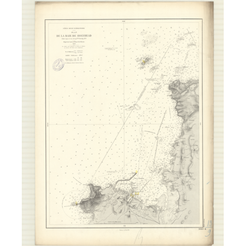 Carte marine ancienne - 3063 - SAINT-GEORGES (Canal), HOLYHEAD (Baie) - ANGLETERRE (Côte Ouest) - ATLANTIQUE, IRLANDE (Mer) - (1