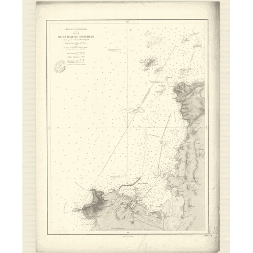 Reproduction carte marine ancienne - 3063 - SAINT-GEORGES (Canal), HOLYHEAD (Baie) - ANGLETERRE (Côte Ouest) - ATLANTIQUE, IRLAN Reproduction carte marine ancienne - 3063 - SAINT-GEORGES (Canal), HOLYHEAD (Baie) - ANGLETERRE (Côte Ouest) - ATLANTIQUE, IRLAN