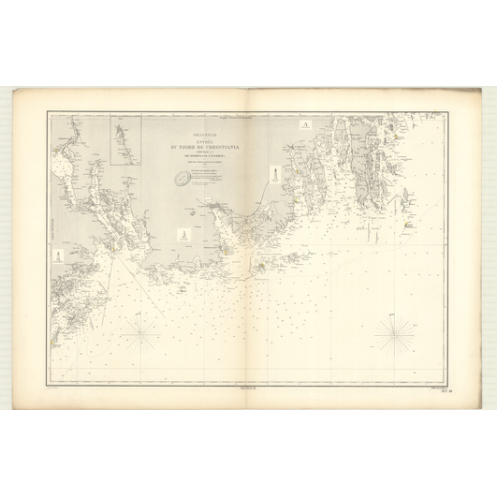 Reproduction carte marine ancienne - 3132 - SKAGERRAK, CHRISTIANIA (Fjord - Entrée), JOMFRULAND, FULEHUK - NORVEGE (Côte Sud) - Reproduction carte marine ancienne - 3132 - SKAGERRAK, CHRISTIANIA (Fjord - Entrée), JOMFRULAND, FULEHUK - NORVEGE (Côte Sud) -