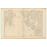 Reproduction carte marine ancienne - 3133 - SKAGERRAK, CHRISTIANIA (Fjord - Entrée), TONSBERG FJORD, NORD KOSTER - NORVEGE (Côte