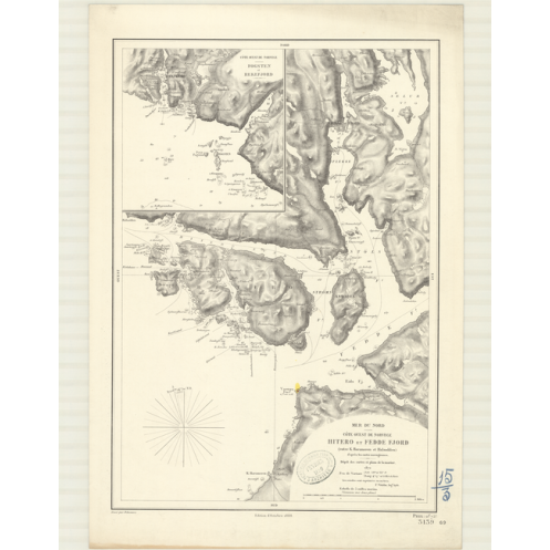 Carte marine ancienne - 3139 - FOGSTEN, REKEFJORD - NORVEGE (Côte Ouest) - ATLANTIQUE, NORD (Mer) - (1872 - 1899)