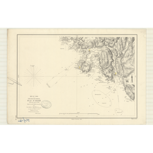 Reproduction carte marine ancienne - 3141 - EKERO - NORVEGE (Côte Ouest) - ATLANTIQUE, NORD (Mer) - (1872 - 1909) Reproduction carte marine ancienne - 3141 - EKERO - NORVEGE (Côte Ouest) - ATLANTIQUE, NORD (Mer) - (1872 - 1909)