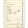 Carte marine ancienne - 3168 - PATAGONIE (Côte Est), OURS MARIN (Baie), SEA BEAR BAY, PINGOUINS (île) - ARGENTINE - ATLANTIQUE,