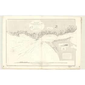 Reproduction carte marine ancienne Shom - 3171 - TAGE (Embouchure), LISBONNE (Port) - pORTUGAL (Côte Ouest) - ATLANTIQU