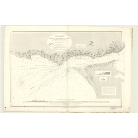 Reproduction carte marine ancienne - 3171 - TAGE (Embouchure), LISBONNE (Port) - PORTUGAL (Côte Ouest) - ATLANTIQUE - (1873 - ?)