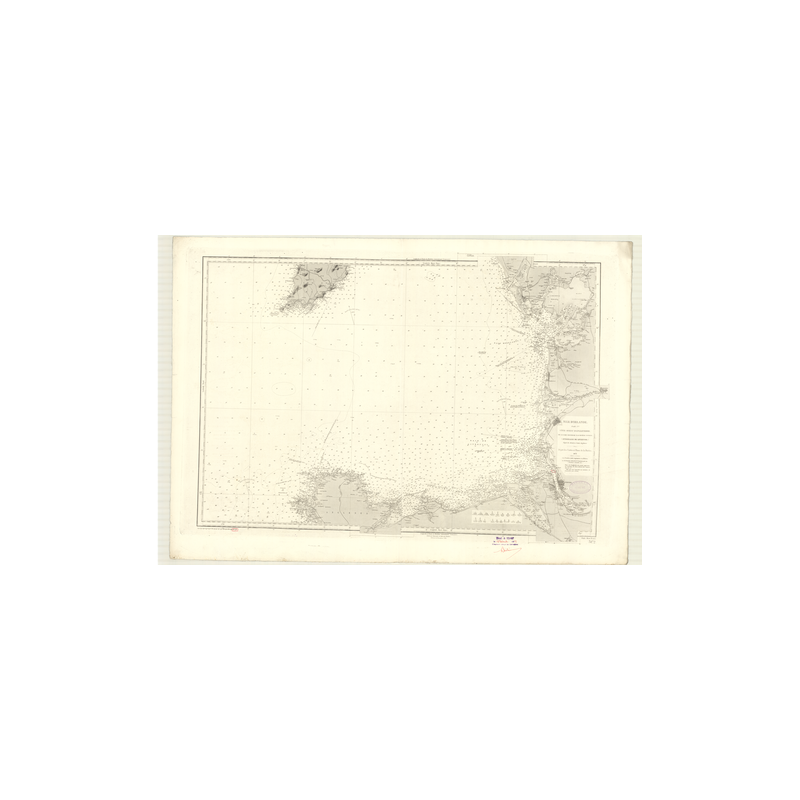Reproduction carte marine ancienne - 3172 - LIVERPOOL (Abords), DUDDON (Rivière), HOLYHEAD (Baie) - ANGLETERRE (Côte Ouest) - AT