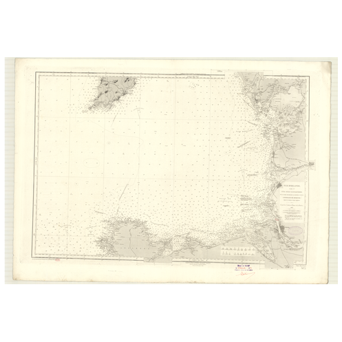 Carte marine ancienne - 3172 - LIVERPOOL (Abords), DUDDON (Rivière), HOLYHEAD (Baie) - ANGLETERRE (Côte Ouest) - ATLANTIQUE, IRL