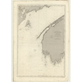 Reproduction carte marine ancienne - 3277 - FUNDY (Baie) - CANADA (Côte Est) - ATLANTIQUE, AMERIQUE DU NORD (Côte Est) - (1873 -