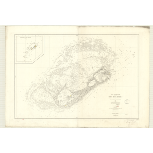 Reproduction carte marine ancienne - 3288 - BERMUDES (îles) - ATLANTIQUE - (1874 - ?) Reproduction carte marine ancienne - 3288 - BERMUDES (îles) - ATLANTIQUE - (1874 - ?)