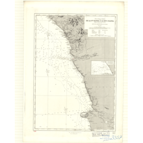 Reproduction carte marine ancienne Shom - 3357 - MAYUMBA, LUANDA - ANGOLA,GABON,CONGO - Atlantique,AFRIQUE (Côte Ouest)