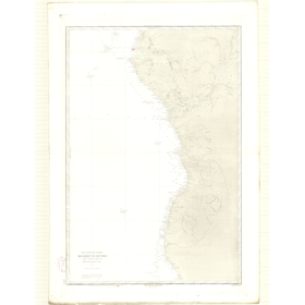 Carte marine ancienne - 3358 - PRINCE (île), FRIO (Cap) - GABON, CONGO, ANGOLA - ATLANTIQUE, AFRIQUE (Côte Ouest) - (1874 - 1978