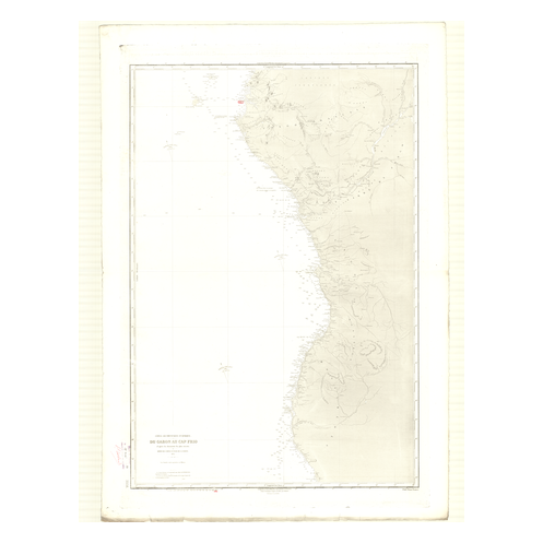 Carte marine ancienne - 3358 - PRINCE (île), FRIO (Cap) - GABON, CONGO, ANGOLA - ATLANTIQUE, AFRIQUE (Côte Ouest) - (1874 - 1978