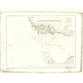 Reproduction carte marine ancienne Shom - 3376 - d'URO (Embouchure), pORTO (Barre) - pORTUGAL (Côte Ouest) - Atlantique