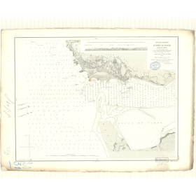 Carte marine ancienne - 3376 - d'URO (Embouchure), pORTO (Barre) - pORTUGAL (Côte Ouest) - Atlantique