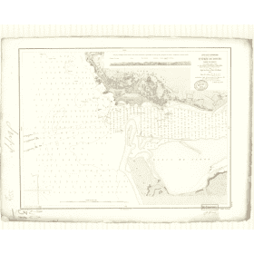 Reproduction carte marine ancienne - 3376 - DOURO (Embouchure), PORTO (Barre) - PORTUGAL (Côte Ouest) - ATLANTIQUE - (1874 - 188