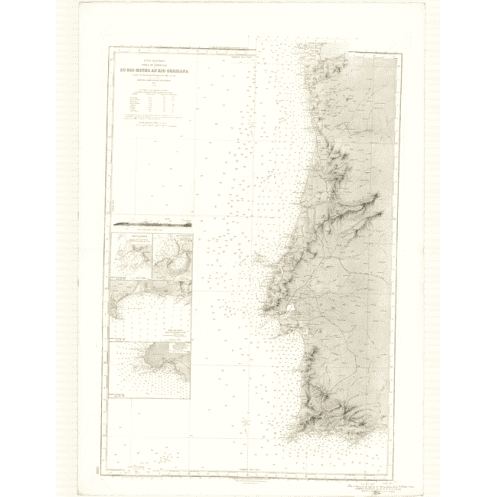 Reproduction carte marine ancienne - 3388 - MINHO (Rio), GUADIANA (Rio) - PORTUGAL (Côte Ouest), PORTUGAL (Côte Sud) - ATLANTIQU Reproduction carte marine ancienne - 3388 - MINHO (Rio), GUADIANA (Rio) - PORTUGAL (Côte Ouest), PORTUGAL (Côte Sud) - ATLANTIQU