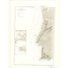 Reproduction carte marine ancienne - 3388 - MINHO (Rio), GUADIANA (Rio) - PORTUGAL (Côte Ouest), PORTUGAL (Côte Sud) - ATLANTIQU
