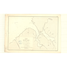 Reproduction carte marine ancienne Shom - 3415 - TERRE-NEUVE (Côte Ouest), BONNE BAIE - CANADA (Côte Est) - Atlantique