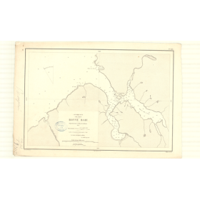 Reproduction carte marine ancienne - 3415 - TERRE-NEUVE (Côte Ouest), BONNE BAIE - CANADA (Côte Est) - ATLANTIQUE, AMERIQUE DU N