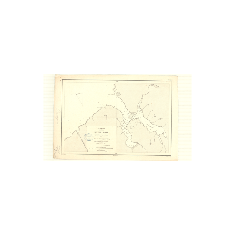 Reproduction carte marine ancienne - 3415 - TERRE-NEUVE (Côte Ouest), BONNE BAIE - CANADA (Côte Est) - ATLANTIQUE, AMERIQUE DU N