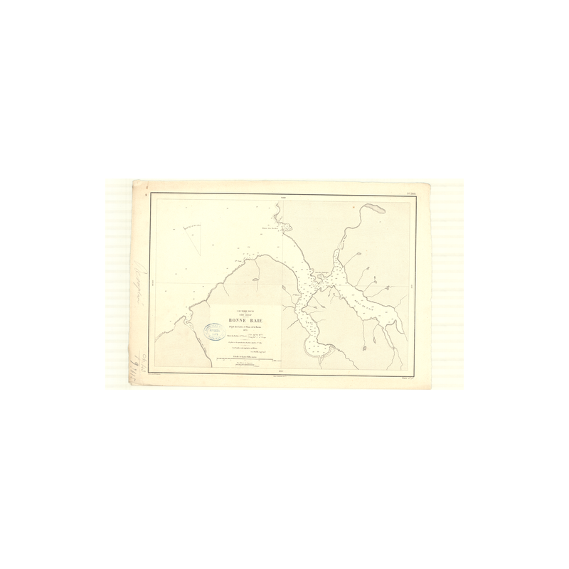 Carte marine ancienne - 3415 - TERRE-NEUVE (Côte Ouest), BONNE BAIE - CANADA (Côte Est) - ATLANTIQUE, AMERIQUE DU NORD (Côte Est