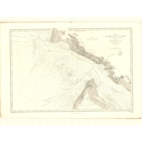 Reproduction carte marine ancienne Shom - 3440 - GASCOGNE (Golfe), GIRONDE (Embouchure) - FRANCE (Côte Sud) - ATLANTIQU