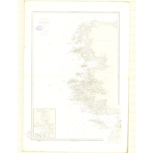 Reproduction of old nautical chart - 3448 - BROADHAVEN (Baie), LISCANOR (Baie) - IRLANDE (Côte Ouest) - ATLANTIQUE - (1875 - ?)